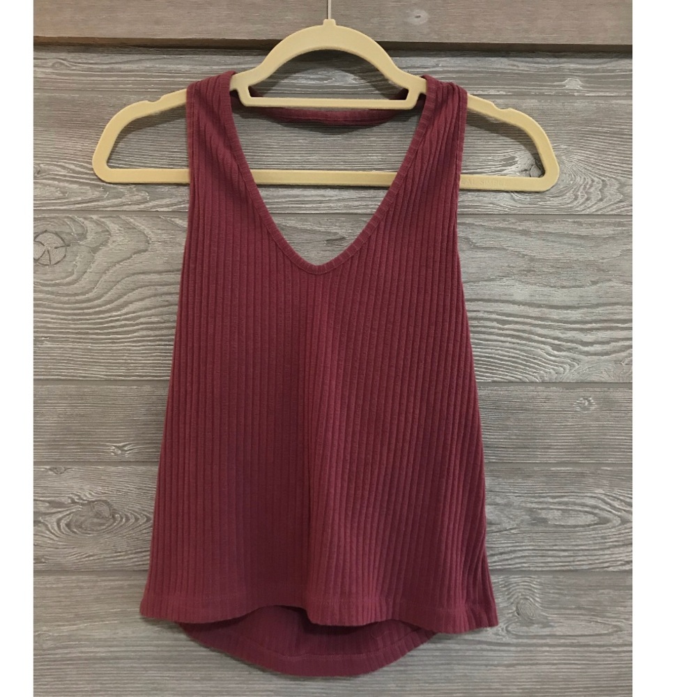Red halter top PacSun